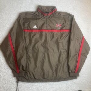 Vintage Tampa Bay Buccaneers men's green red windbreaker jacket adidas nfl 2xl